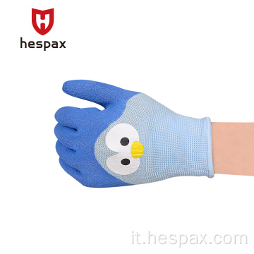 Hespax Kids Latex Gardening Gardening Working Glove Protective